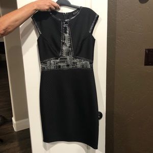 Tadashi Shoji size 6 embellished black dress